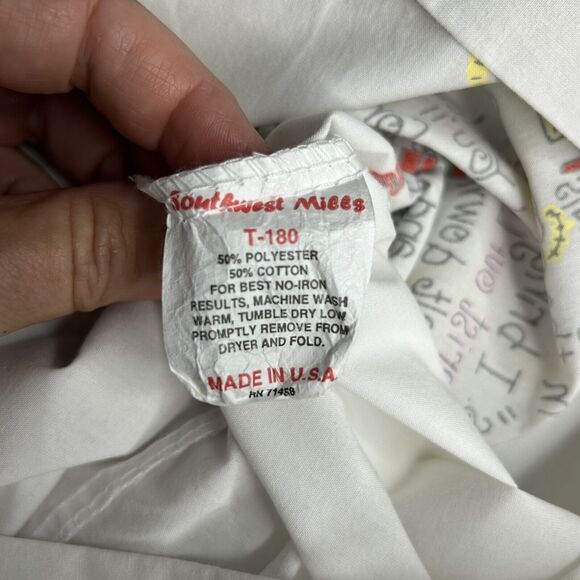 VTG Very First Christmas Standard Pillowcase USA Soul Harvest Mills Jesus White - Picture 4 of 7